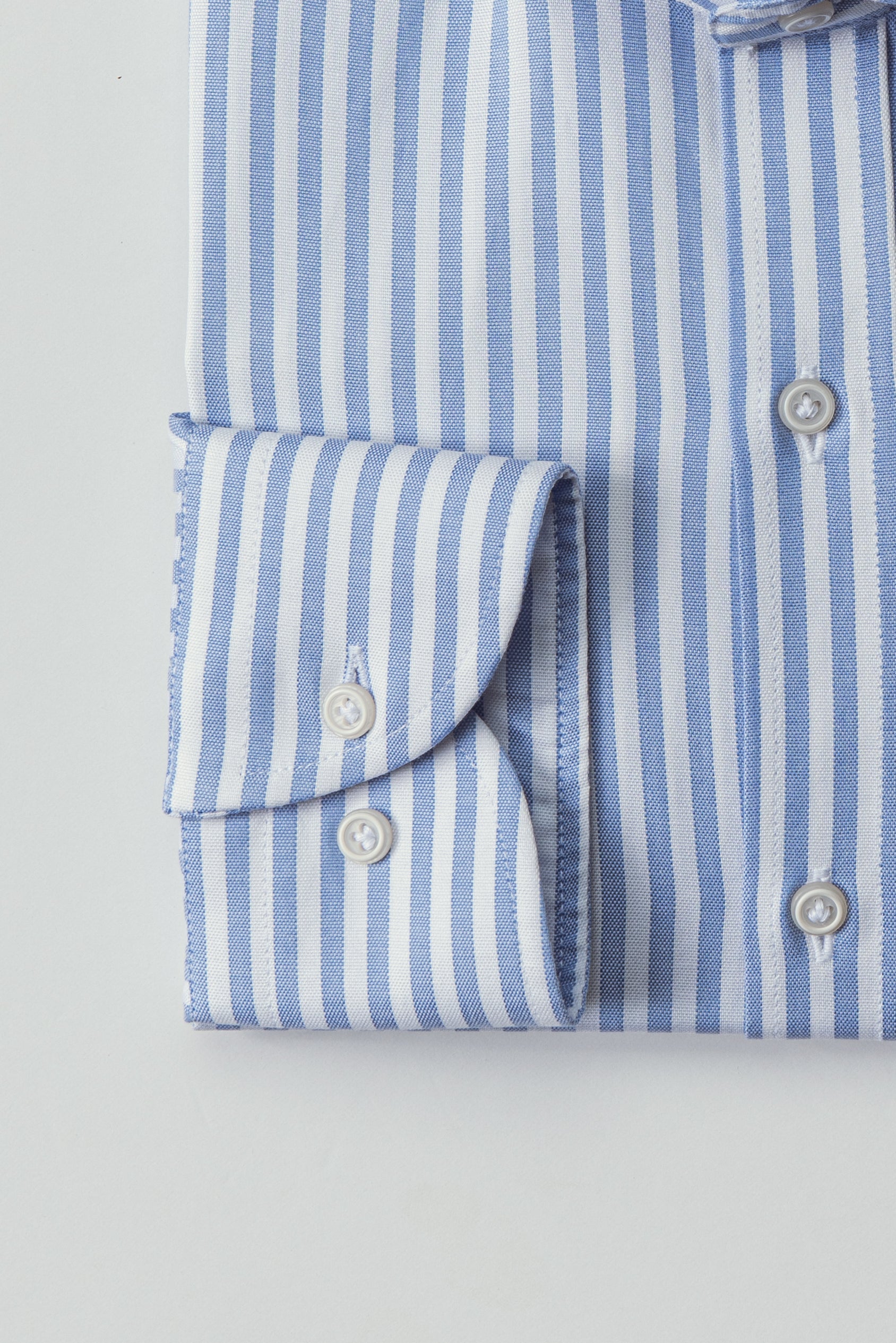 STRIPED WASHED OXFORD SLIM FIT SHIRT