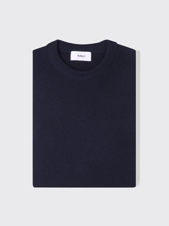 Crewneck Knitted Pullover - Roban