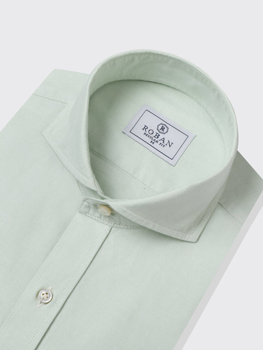 PLAIN WASHED OXFORD REGULAR FIT SHIRT - Roban