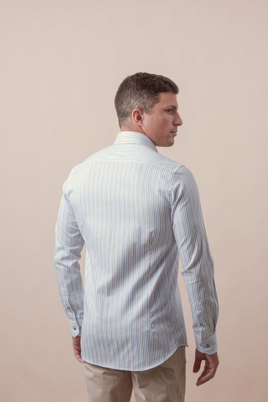 STRIPED BUTTON DOWN COLLAR SHIRT - Roban