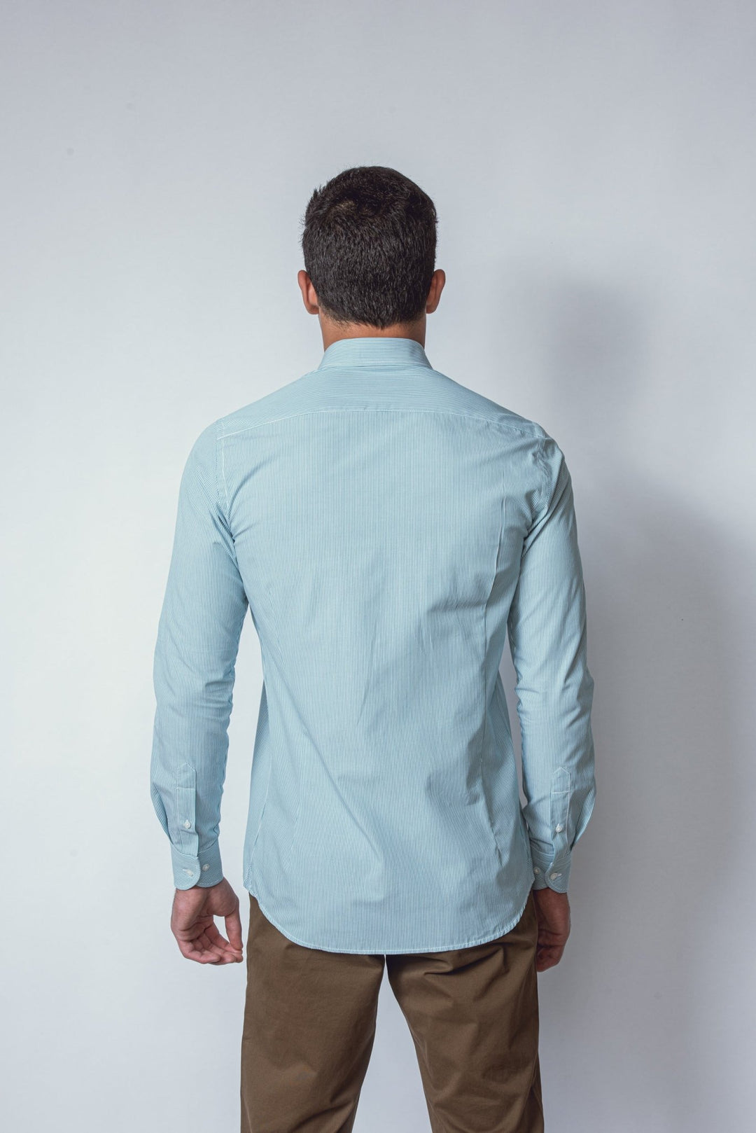 STRIPED SLIM FIT POPLIN SHIRT - Roban