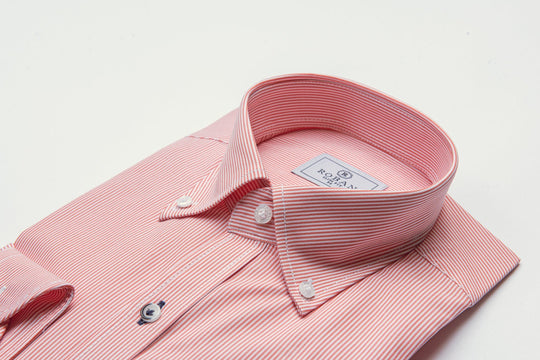 STRIPED SLIM FIT POPLIN SHIRT - Roban