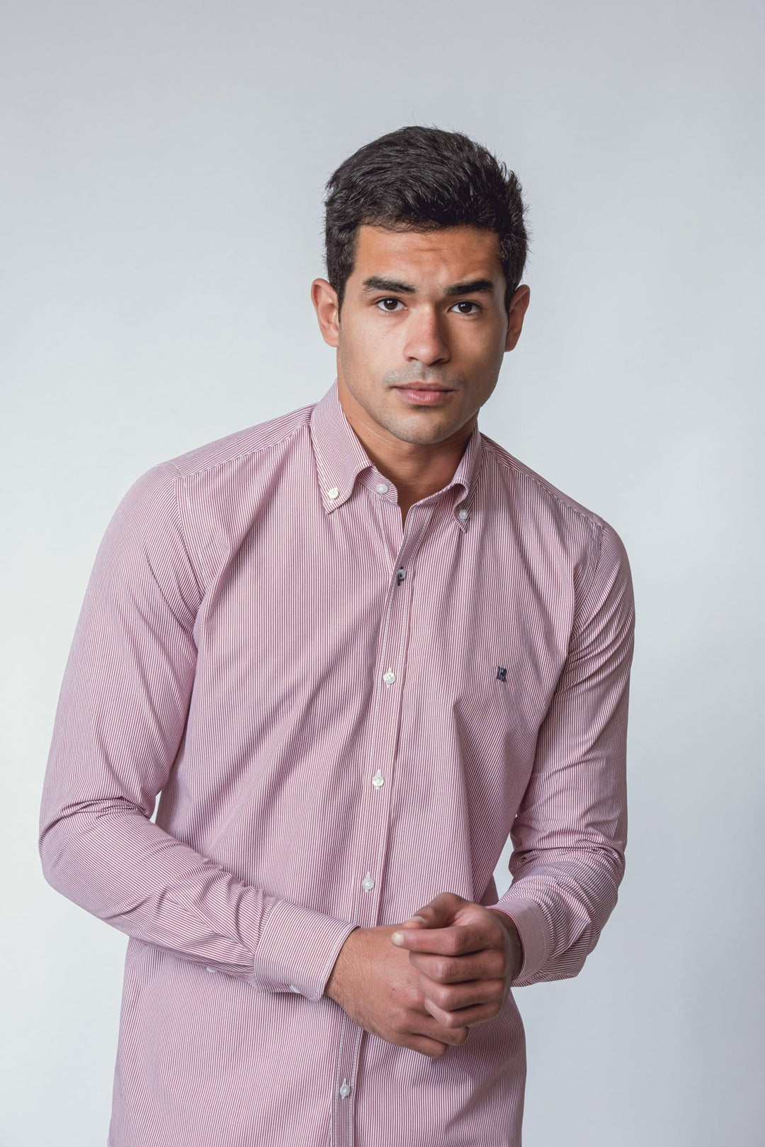 STRIPED SLIM FIT POPLIN SHIRT - Roban