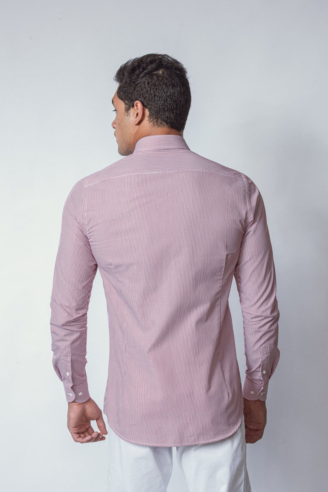 STRIPED SLIM FIT POPLIN SHIRT - Roban