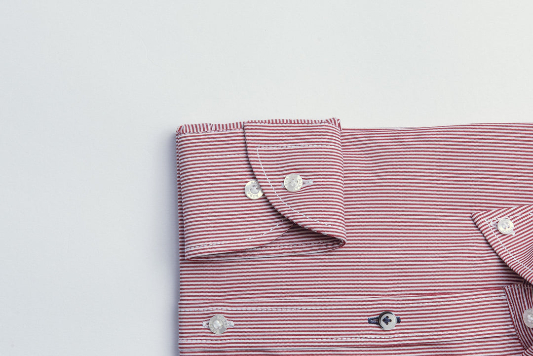 STRIPED SLIM FIT POPLIN SHIRT - Roban