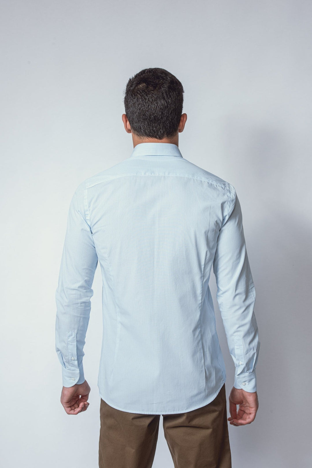 STRIPED SLIM FIT POPLIN SHIRT - Roban