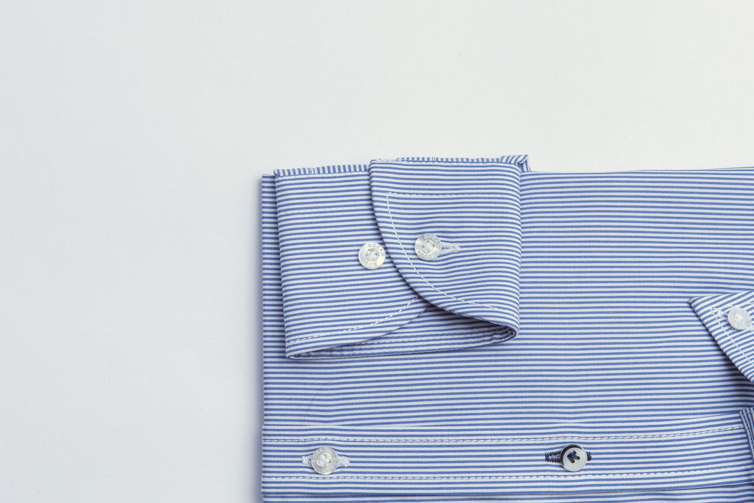 STRIPED SLIM FIT POPLIN SHIRT - Roban