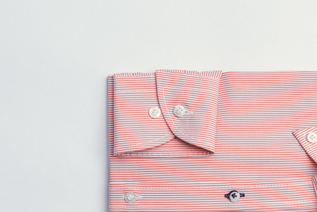 STRIPED SLIM FIT POPLIN SHIRT - Roban
