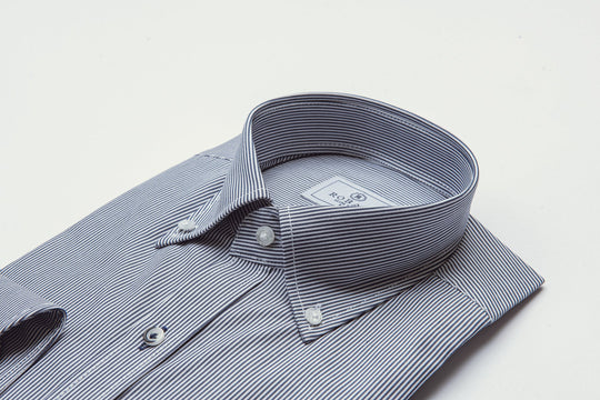 STRIPED SLIM FIT POPLIN SHIRT - Roban