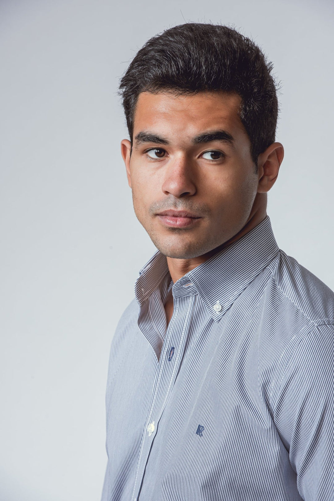 STRIPED SLIM FIT POPLIN SHIRT - Roban