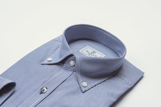 STRIPED SLIM FIT POPLIN SHIRT - Roban