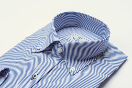 STRIPED SLIM FIT POPLIN SHIRT - Roban