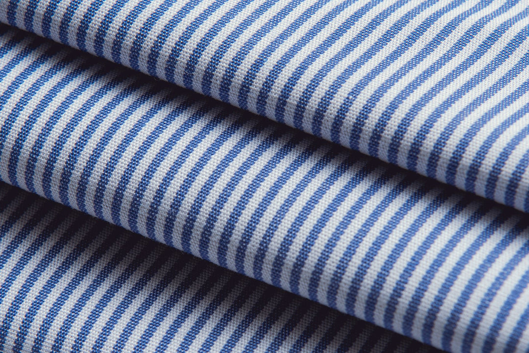 STRIPED SLIM FIT POPLIN SHIRT - Roban