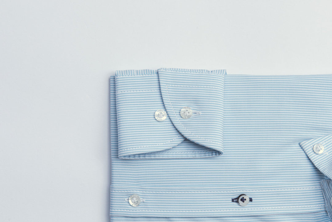 STRIPED SLIM FIT POPLIN SHIRT - Roban