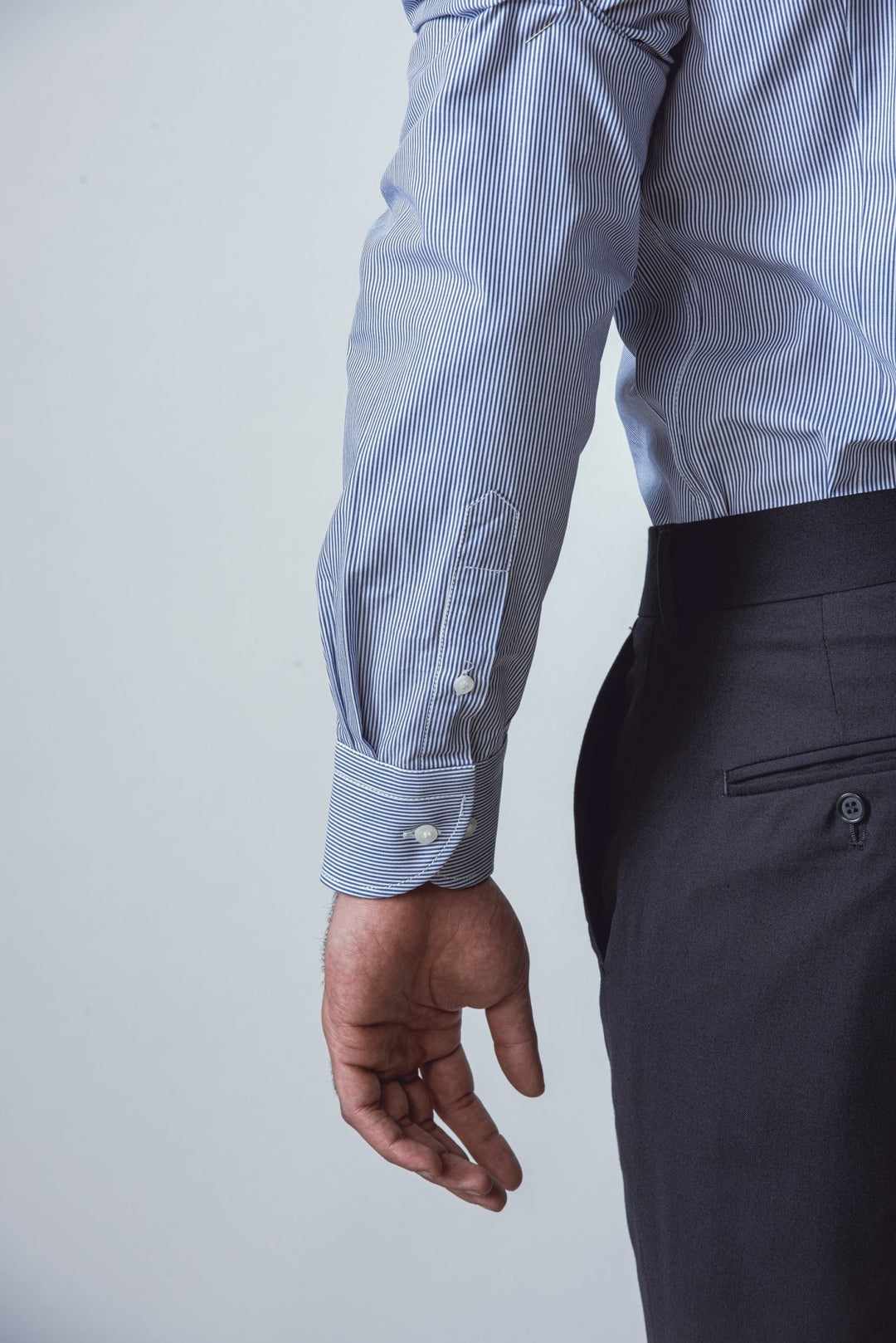 STRIPED SLIM FIT POPLIN SHIRT - Roban