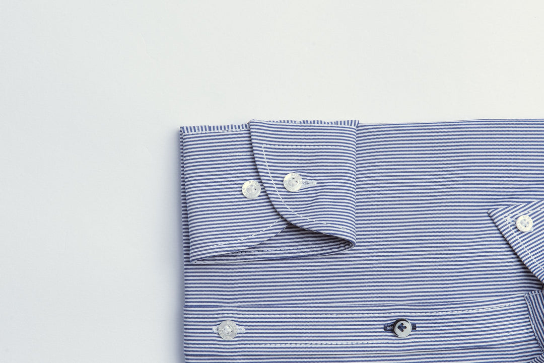 STRIPED SLIM FIT POPLIN SHIRT - Roban
