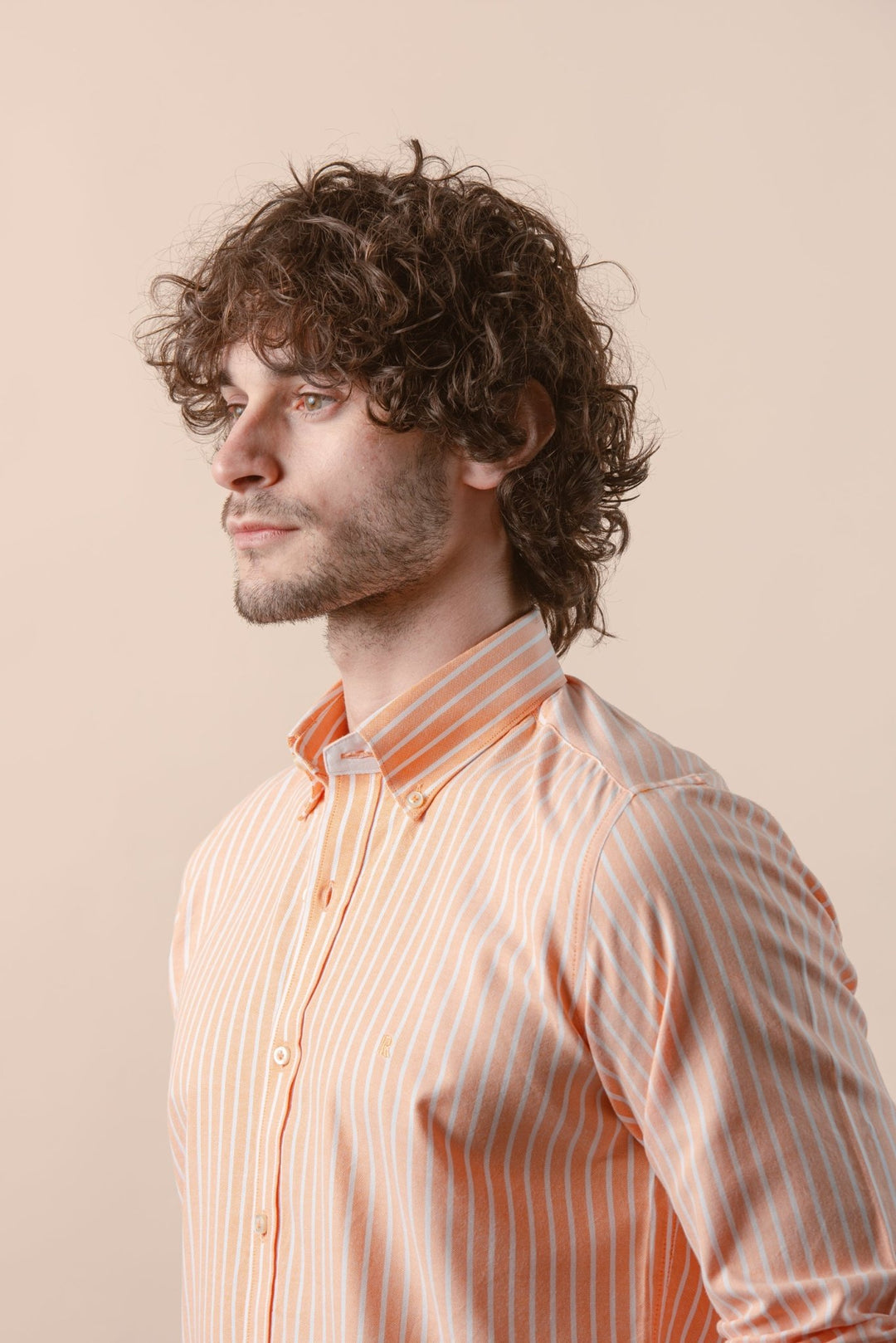 STRIPED WASHED OXFORD REGULAR FIT SHIRT - Roban