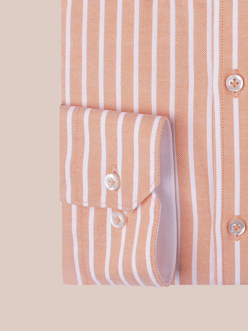 STRIPED WASHED OXFORD REGULAR FIT SHIRT - Roban