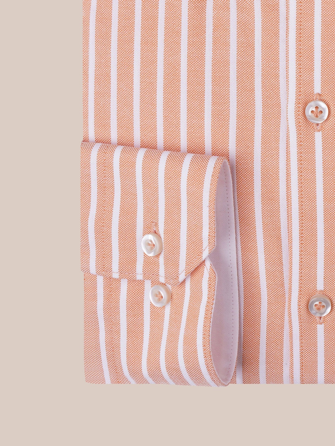 STRIPED WASHED OXFORD REGULAR FIT SHIRT - Roban