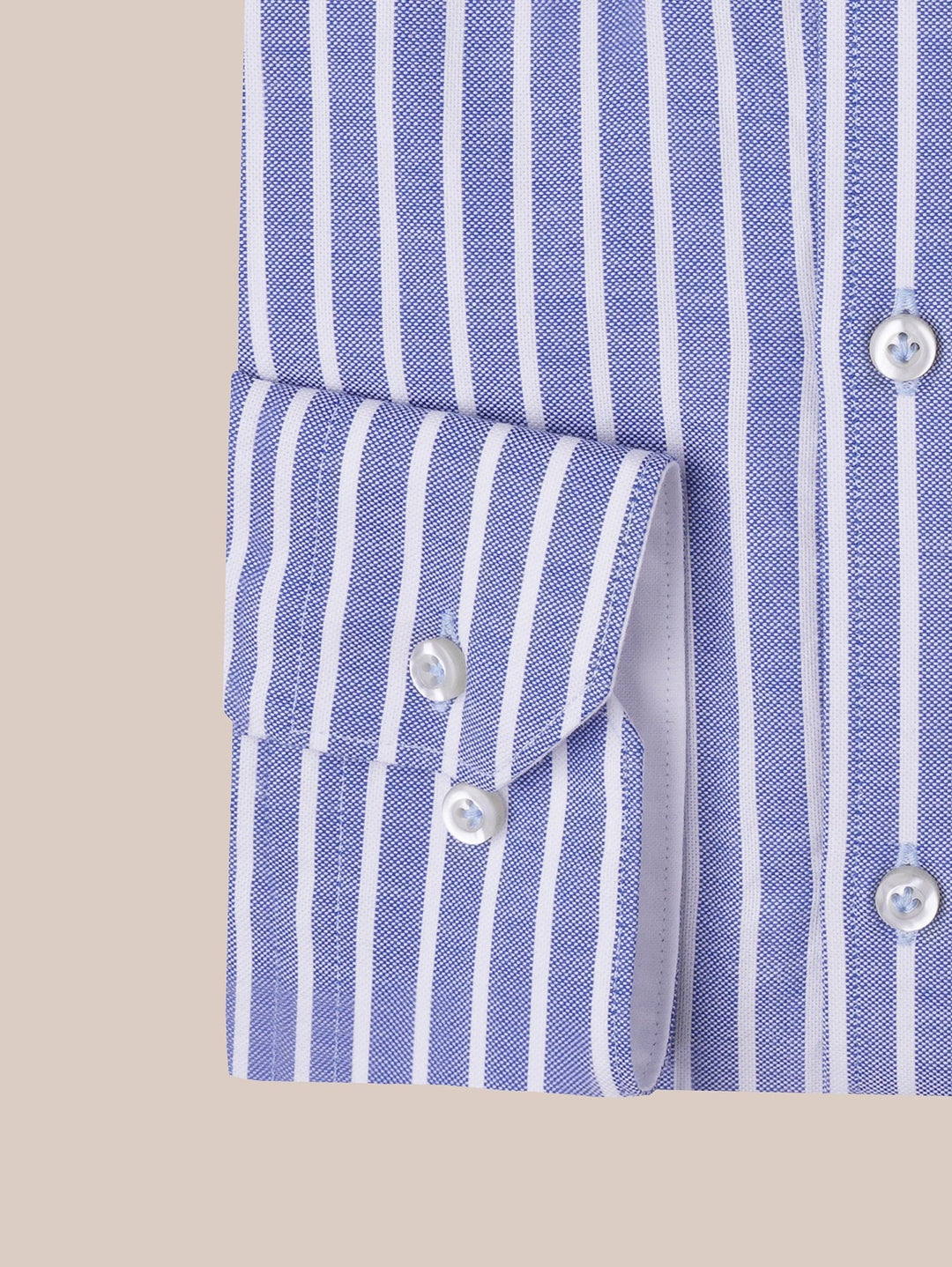 STRIPED WASHED OXFORD REGULAR FIT SHIRT - Roban
