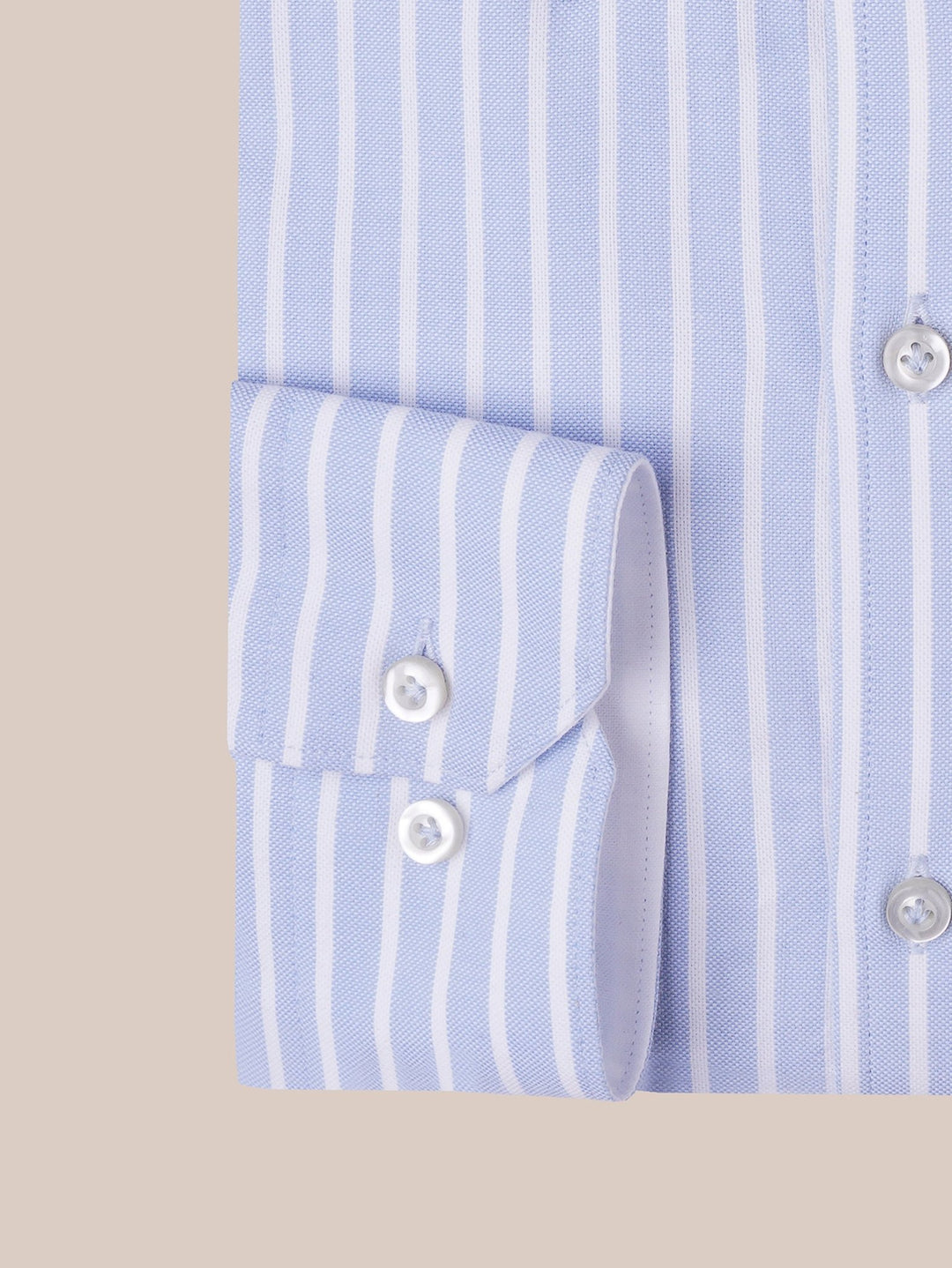 STRIPED WASHED OXFORD REGULAR FIT SHIRT - Roban