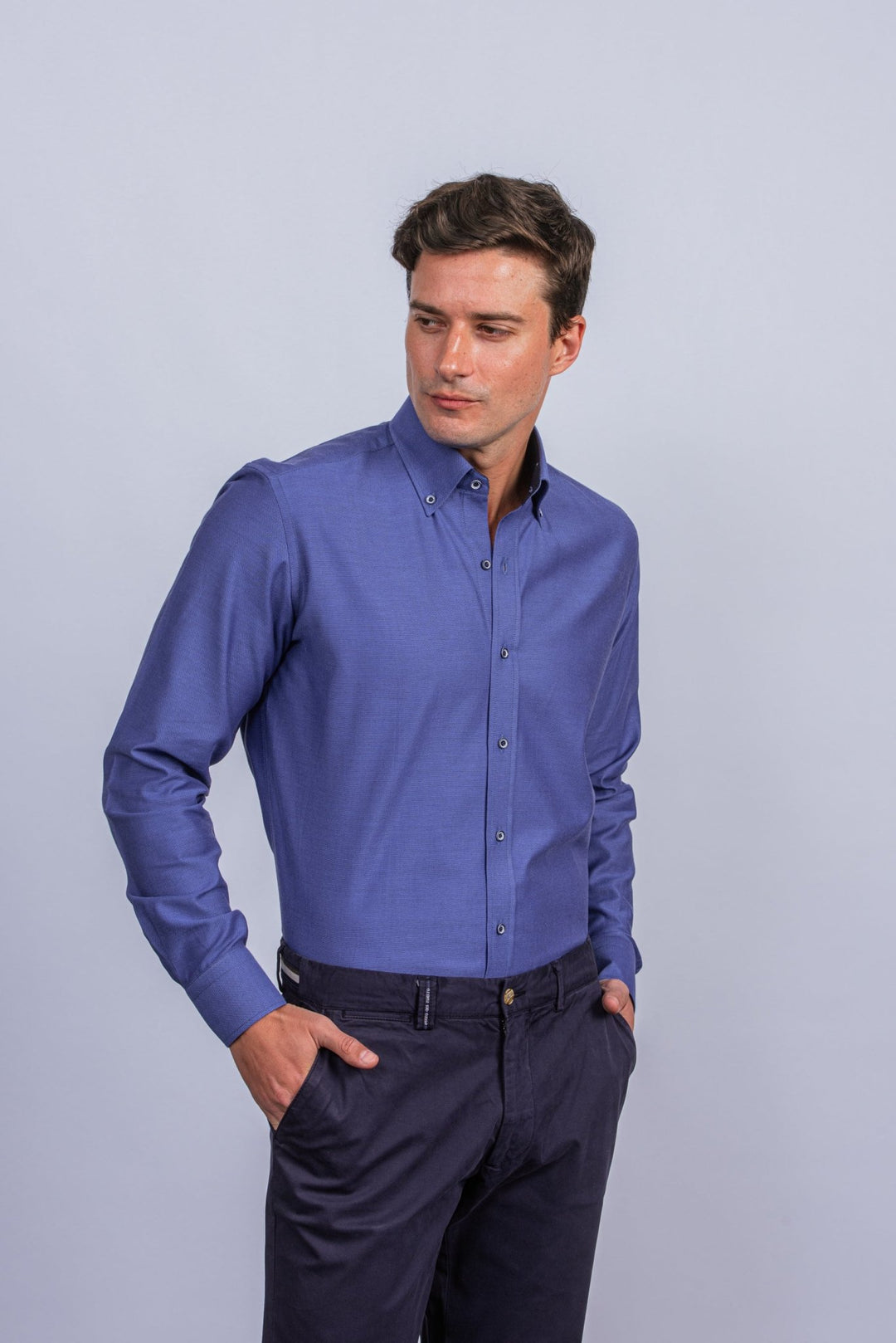 Textured Cotton Regular Fit - Roban