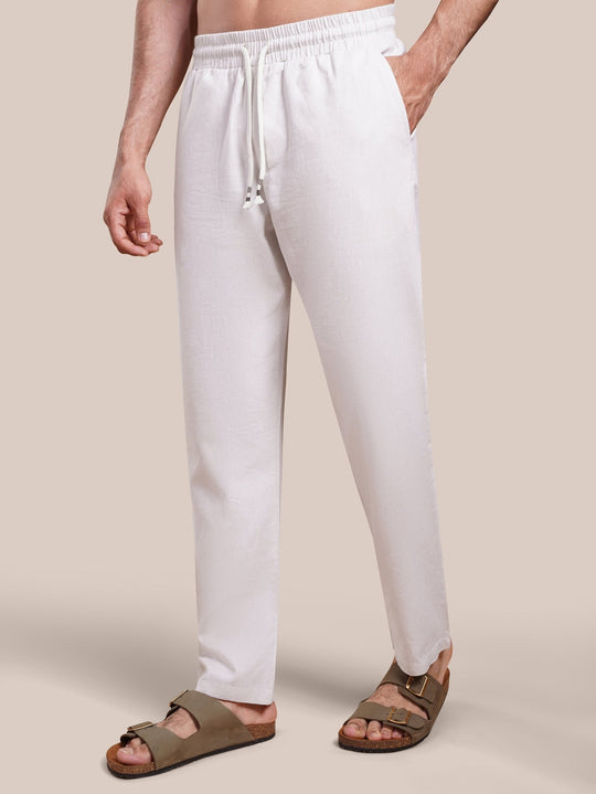 Washed Linen Cotton Pants - Roban