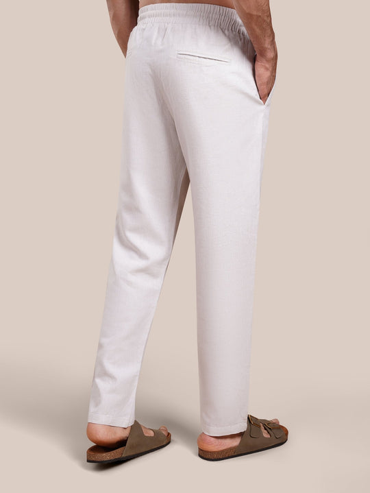 Washed Linen Cotton Pants - Roban