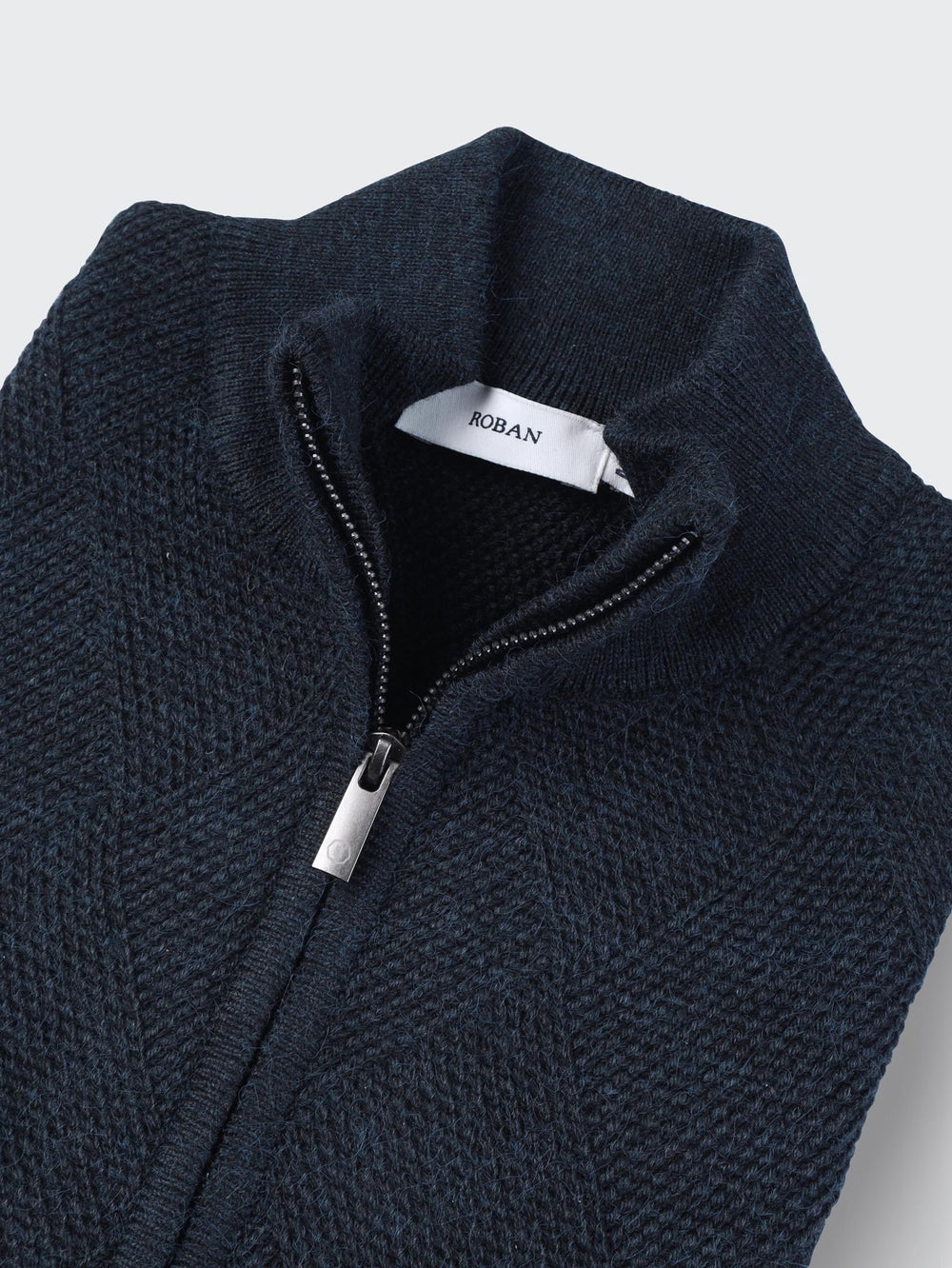 Zipped Turtle - neck cardigan - Roban