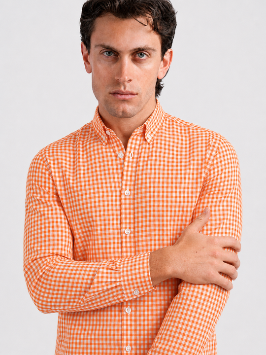 CHECKED COTTON REGULAR FIT SHIRT