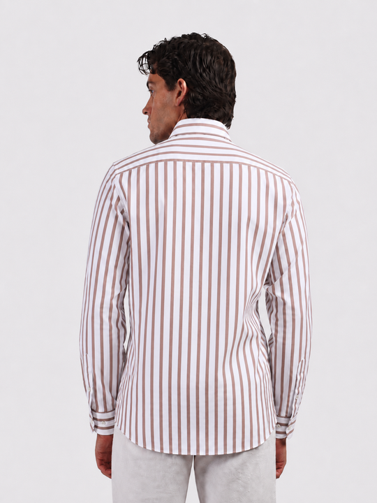 STRIPED COTTON REGULAR FIT SHIRT