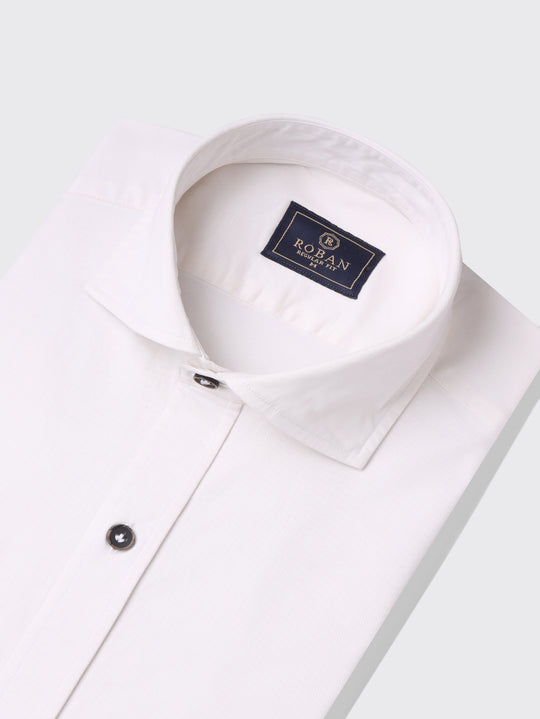 Regular Fit Washed Gabardine Shirt with Hidden Buttons