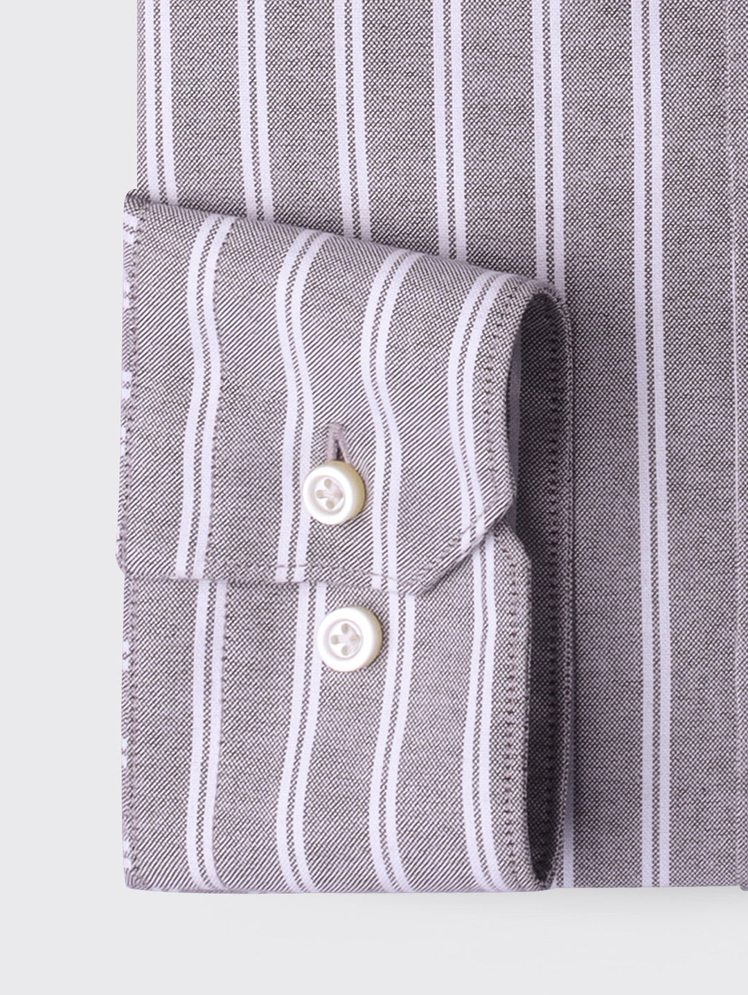 STRIBED WASHED OXFORD REGULAR FIT SHIRT