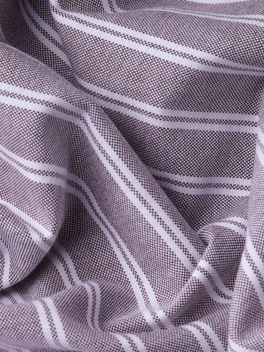 STRIBED WASHED OXFORD REGULAR FIT SHIRT