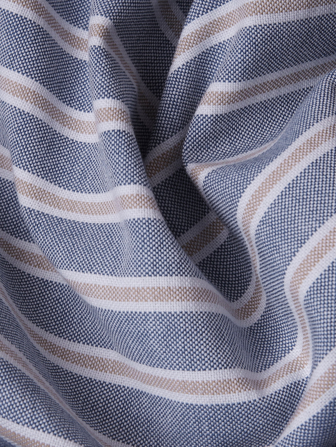 STRIBED WASHED OXFORD REGULAR FIT SHIRT