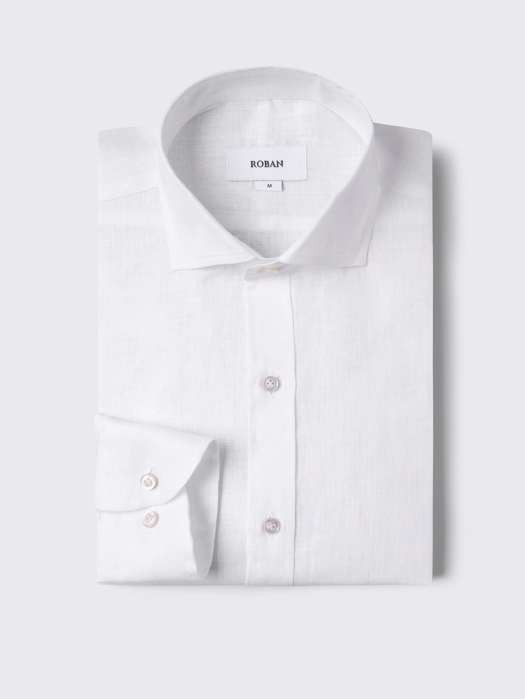PLAIN WASHED LINEN REGULAR FIT SHIRT