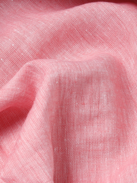 PLAIN WASHED LINEN REGULAR FIT SHIRT