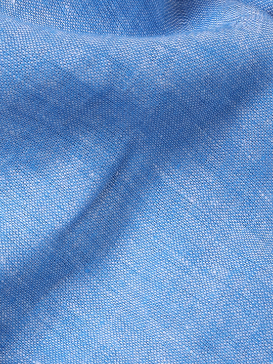 PLAIN WASHED LINEN REGULAR FIT SHIRT