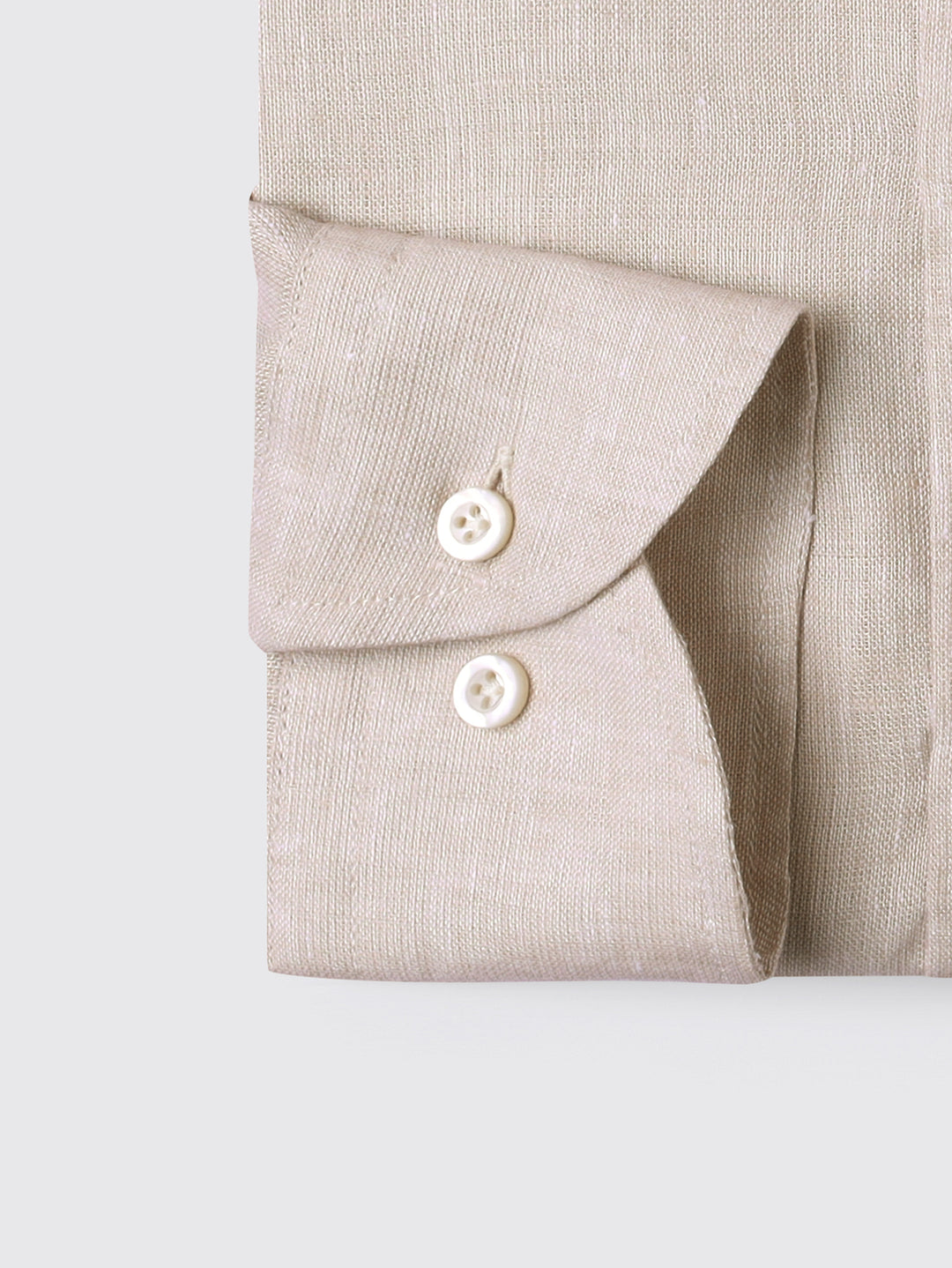 PLAIN WASHED LINEN REGULAR FIT SHIRT