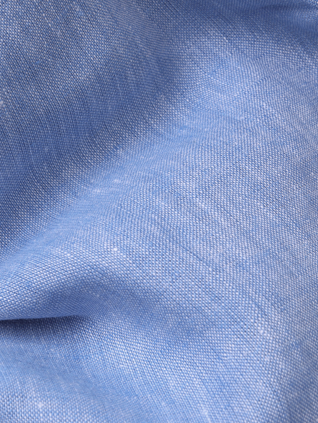 PLAIN WASHED LINEN REGULAR FIT SHIRT