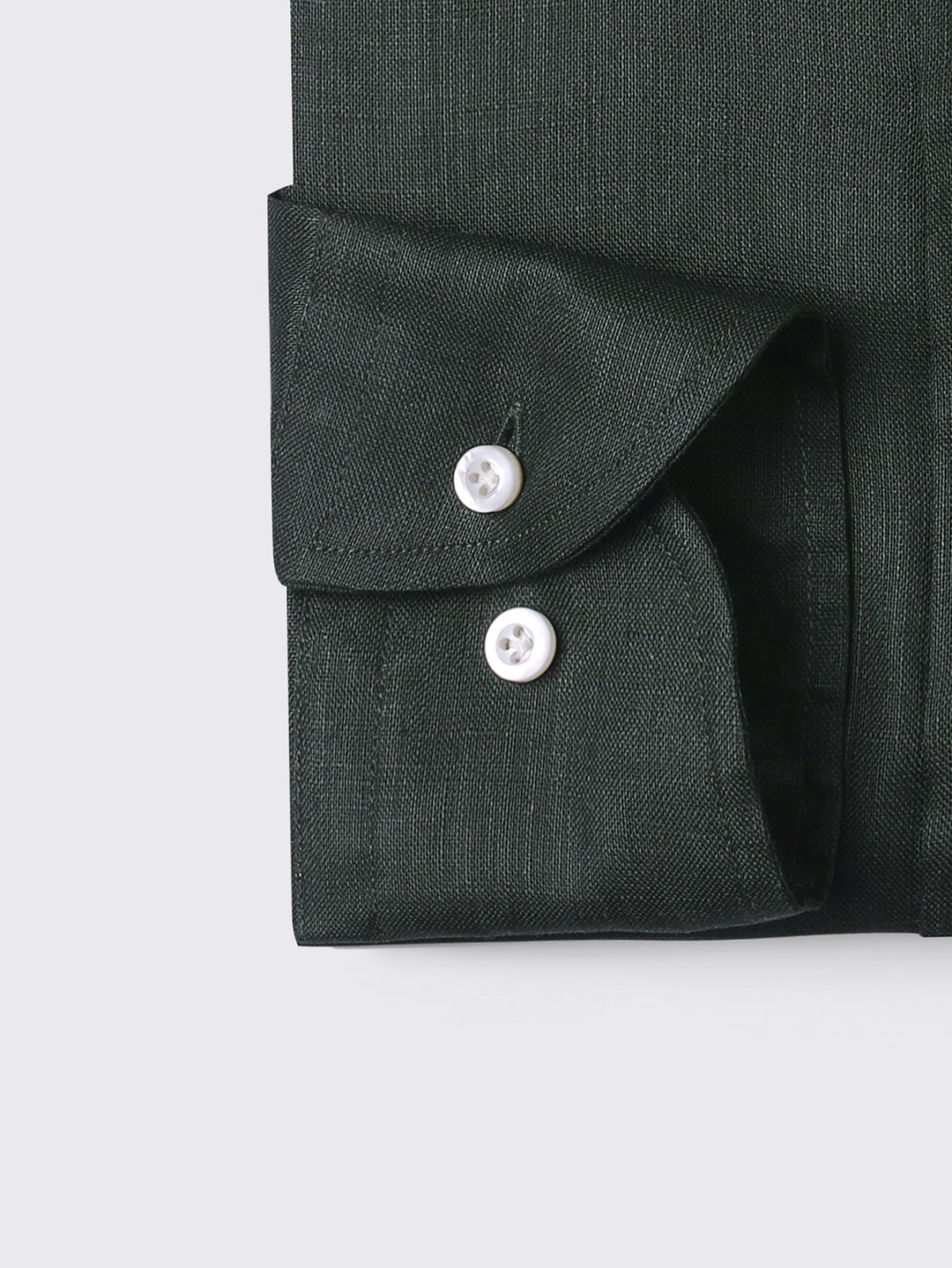 PLAIN WASHED LINEN REGULAR FIT SHIRT