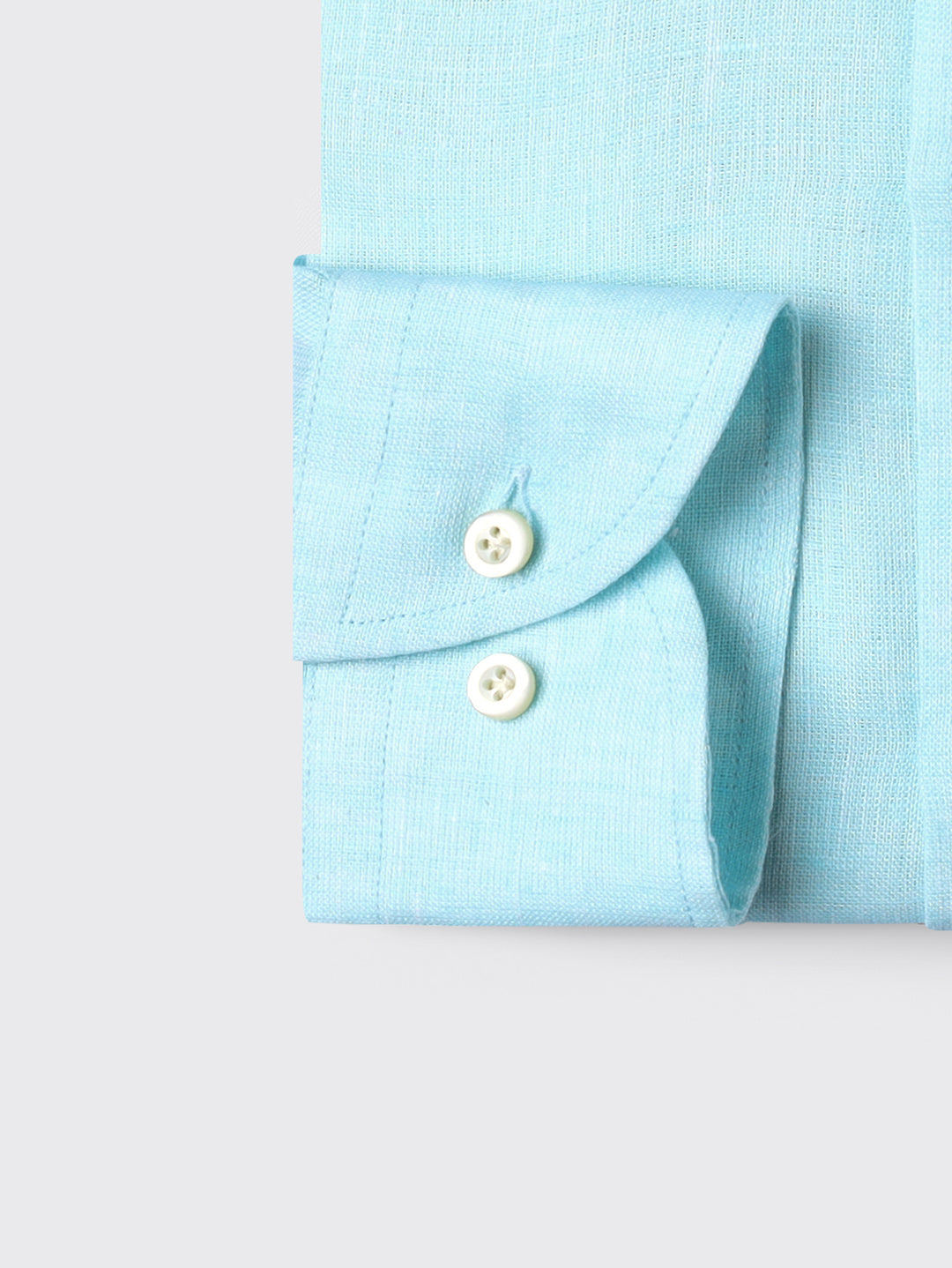 PLAIN WASHED LINEN REGULAR FIT SHIRT