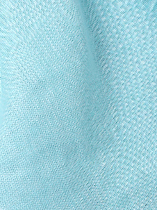 PLAIN WASHED LINEN REGULAR FIT SHIRT