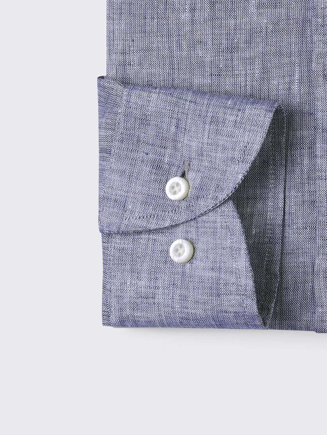 PLAIN WASHED LINEN REGULAR FIT SHIRT