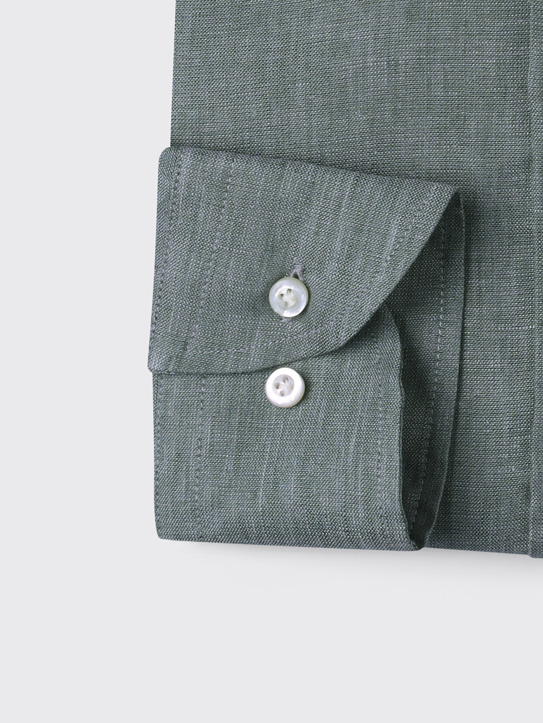 PLAIN WASHED LINEN REGULAR FIT SHIRT