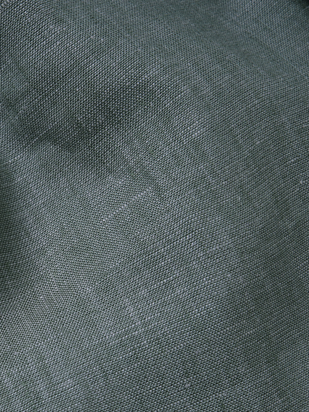 PLAIN WASHED LINEN REGULAR FIT SHIRT