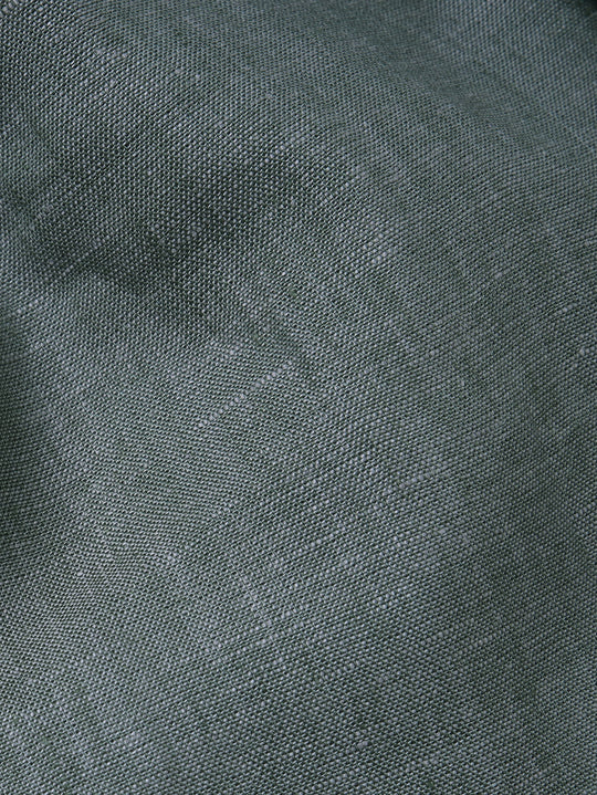 PLAIN WASHED LINEN REGULAR FIT SHIRT