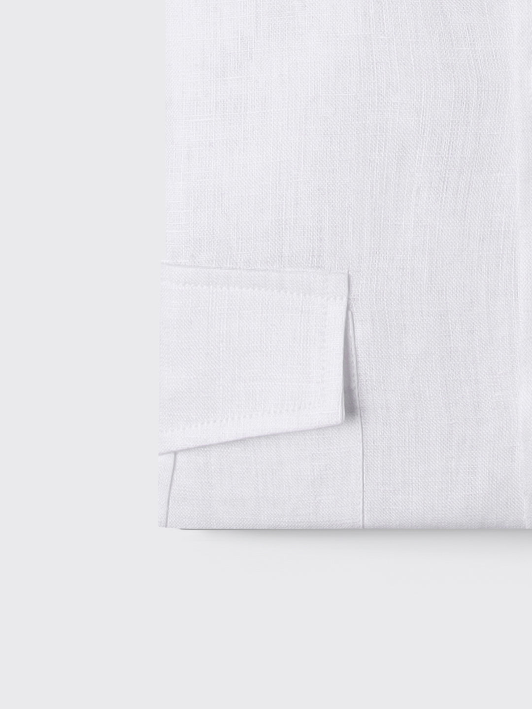 PLAIN WASHED LINEN REGULAR FIT SHIRT