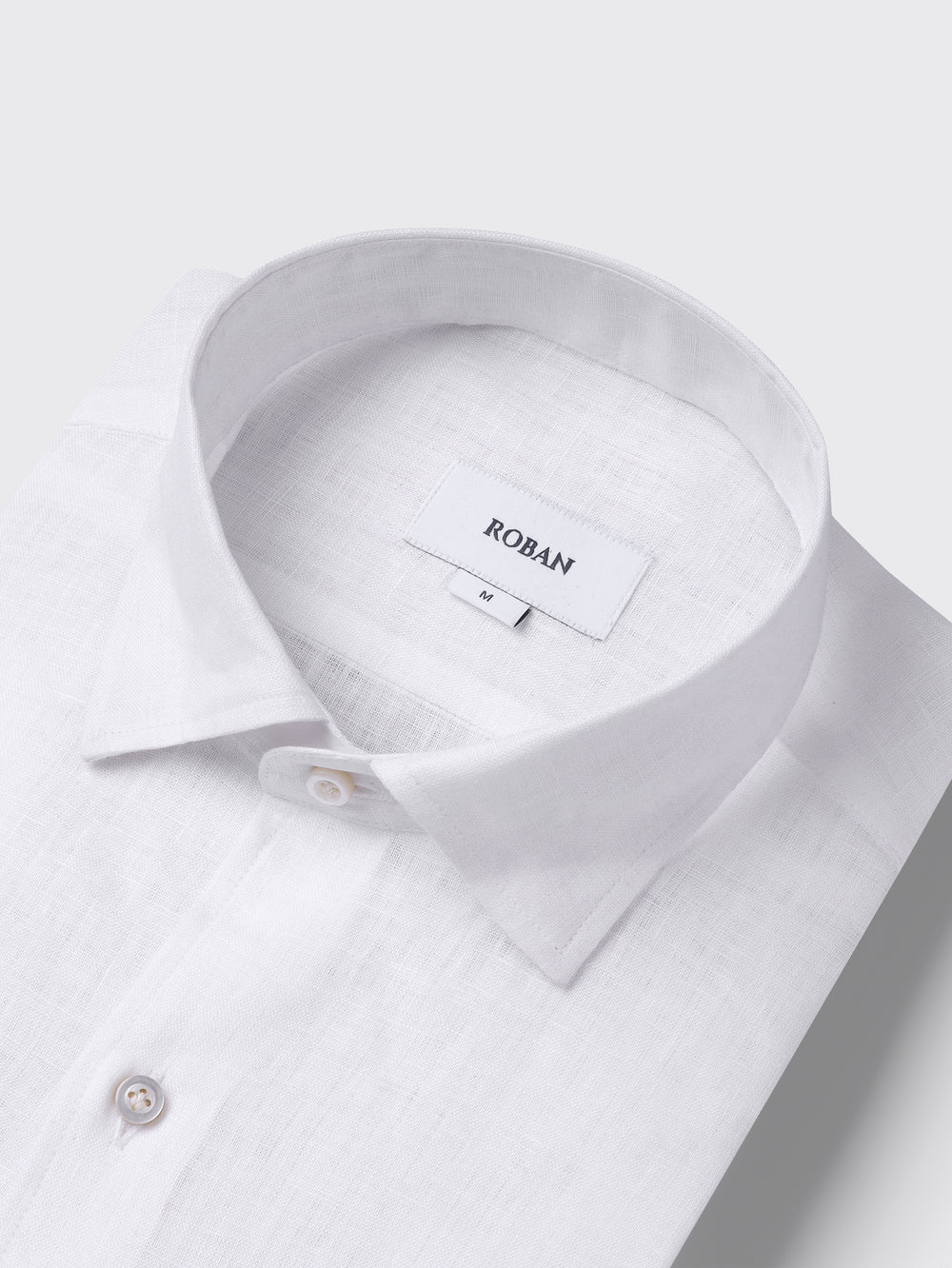 PLAIN WASHED LINEN REGULAR FIT SHIRT