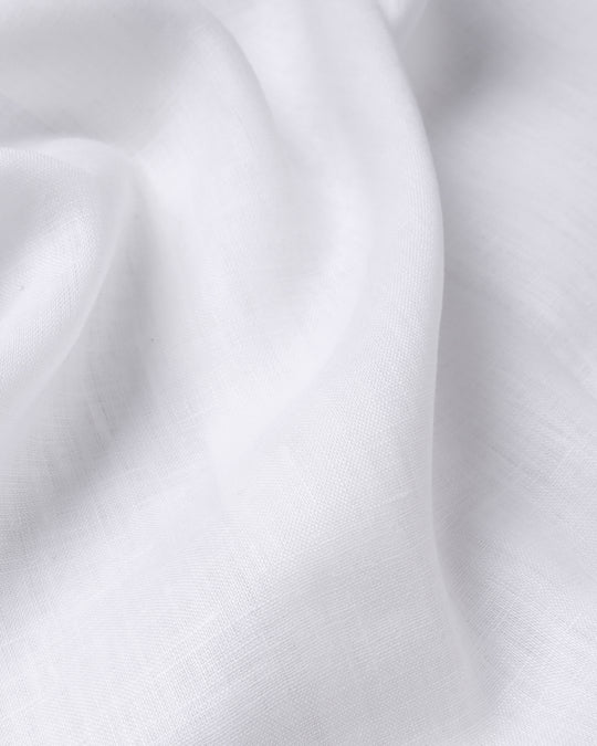 PLAIN WASHED LINEN REGULAR FIT SHIRT